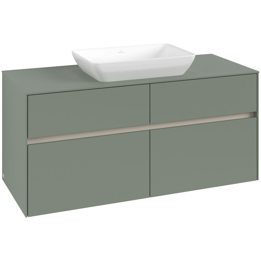 Wastafelonderkast Collaro 1200x548x500mm Soft Green C11200AF