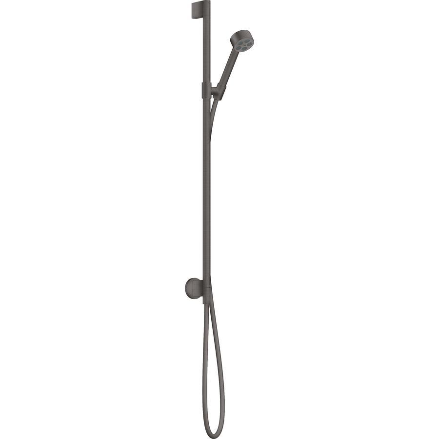 Doucheset 75 1 straalsoort EcoSmart met wandaansluiting Brushed Black Chrome AX One