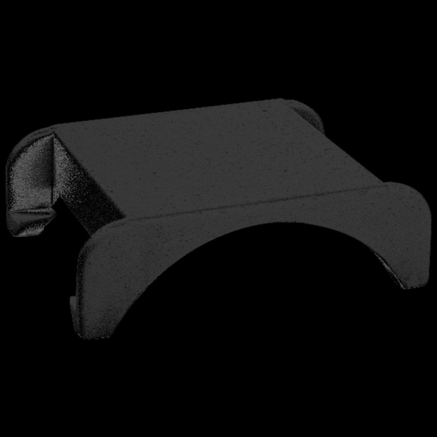 Kunststof Euro-Clip clicksluit halvrij EC37/40 zwart VVE=50