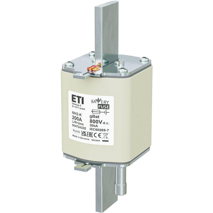 Zekering NH2/K gBat 200A/800V DC 4724332 VVE=3