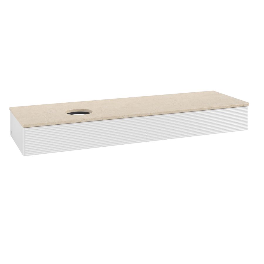 Wastafelonderkast Antao 1600x190x500mm G.White.L K15113GF