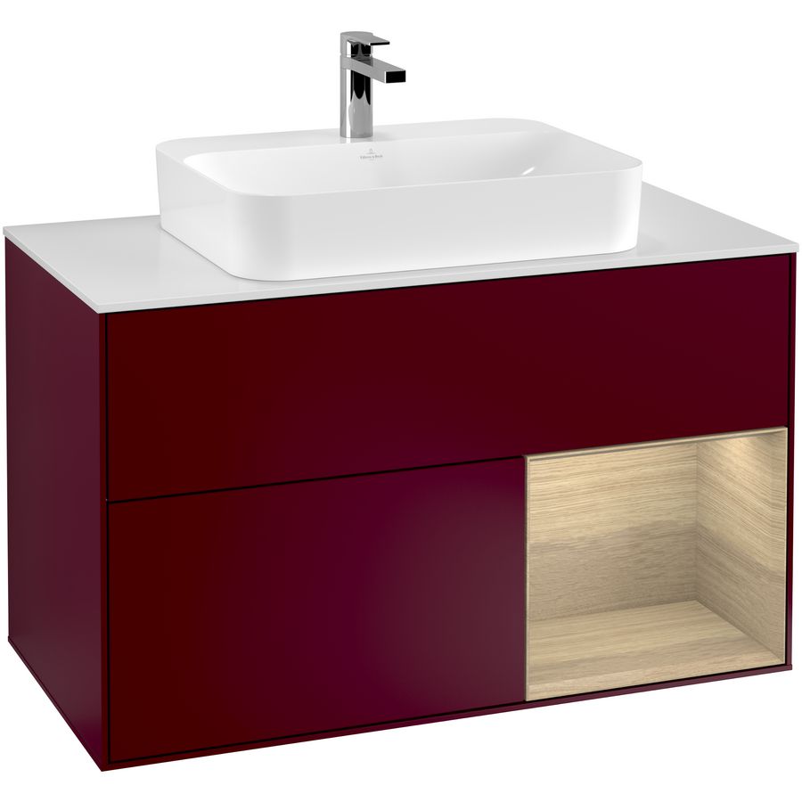 Wastafelonderkast Finion 1000x603x501mm Peony Matt Lacquer F371PCHB