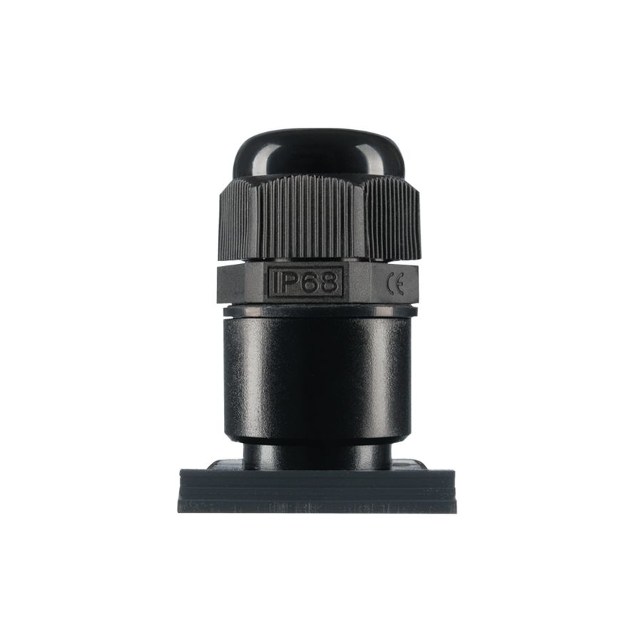 Invoerstuk M20 met Wartel doorlaat 7-12 mm Zwart VVE=25