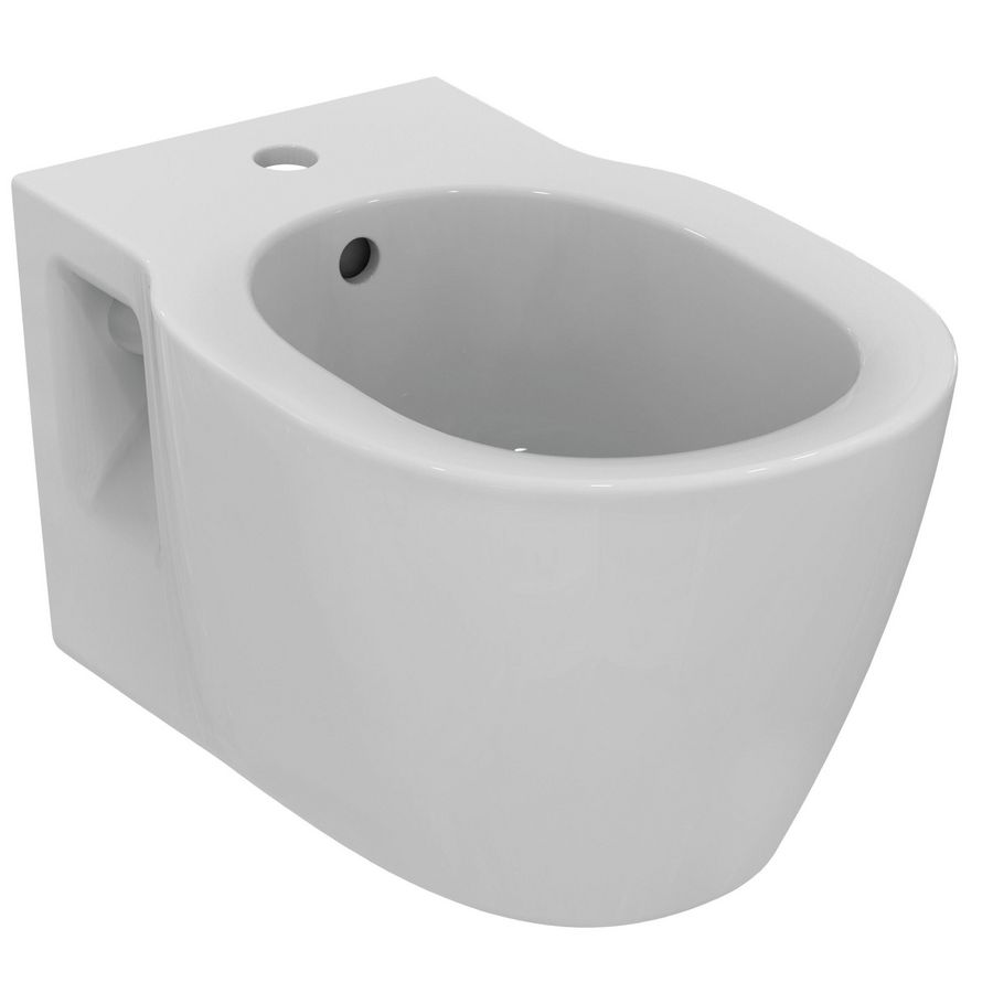 Wandbidet CONNECT  360x540x305mm wit 1 kraangat met overloop | idealplus