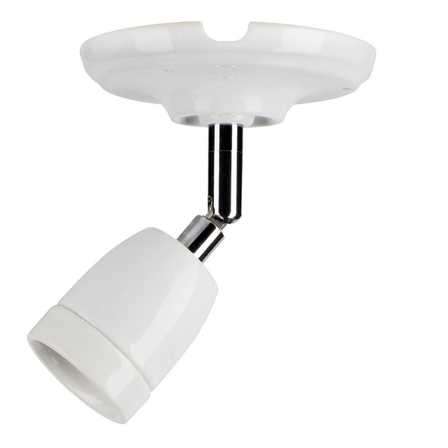 Verlichtingsarmatuur Porcelain L E27 wit