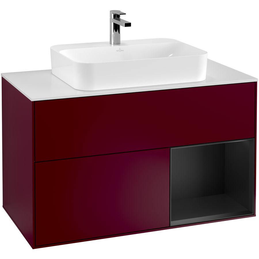 Wastafelonderkast Finion 1000x603x501mm Peony Matt Lacquer F371PDHB