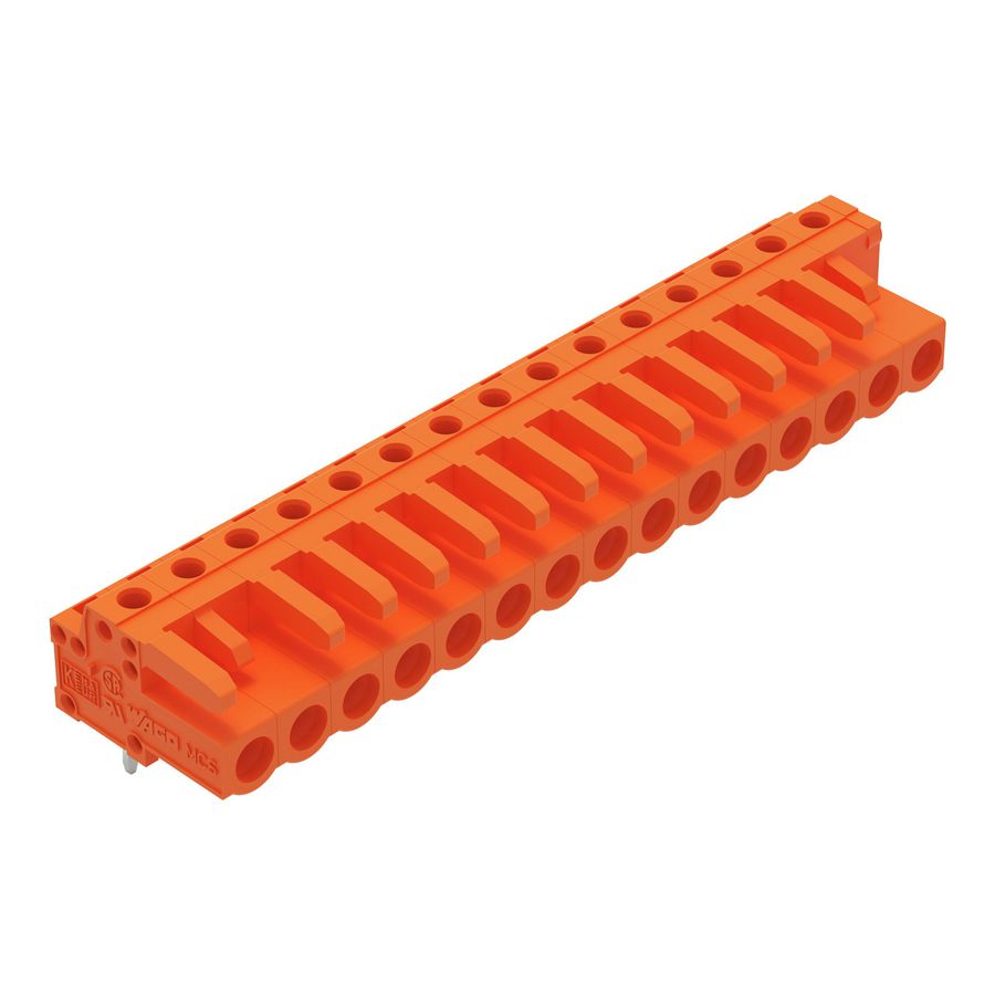 THT FE steker HA raster 5,08mm oranje 232-275 VVE=25