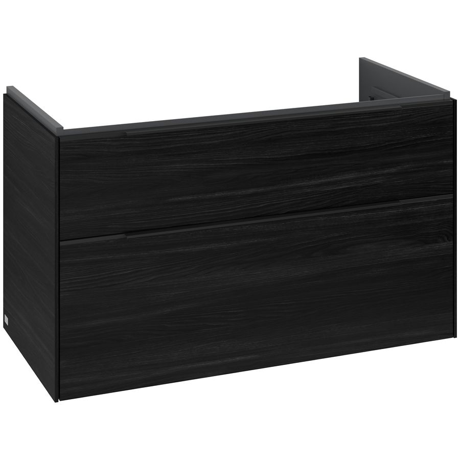 Wastafelonderkastkast SUBWAY 3.0 973x576x478mm Black Oak C57001AB greep Volcano Black