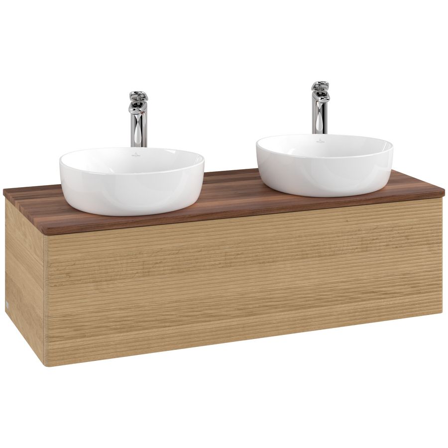Wastafelonderkast Antao 1200x360x500mm Honey Oak K35152HN