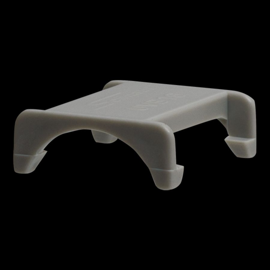 Kunststof Euro-Clip clicksluit halvrij EC16 d.grijs VVE=100