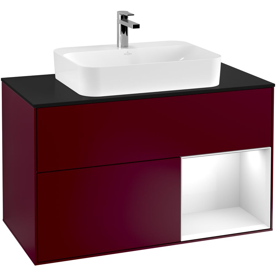 Wastafelonderkast Finion 1000x603x501mm Peony Matt Lacquer F372GFHB