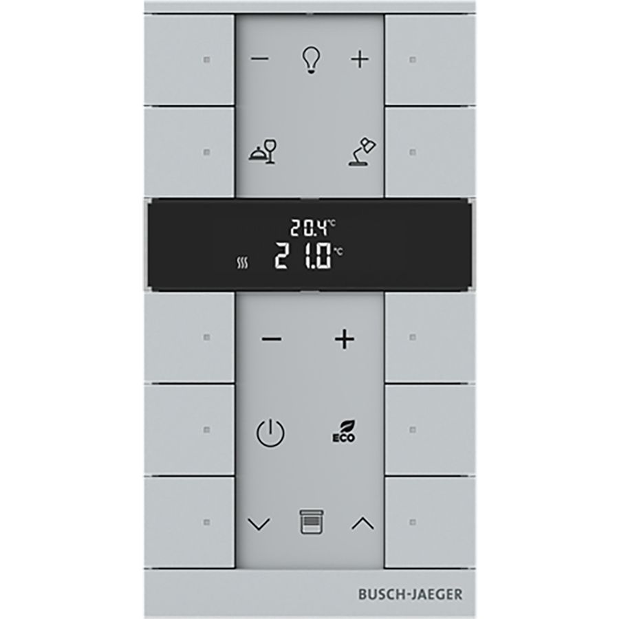 Free@Home Tenton thermostaat 10-voudig aluzilver (SBR-F-10.0.11-83)