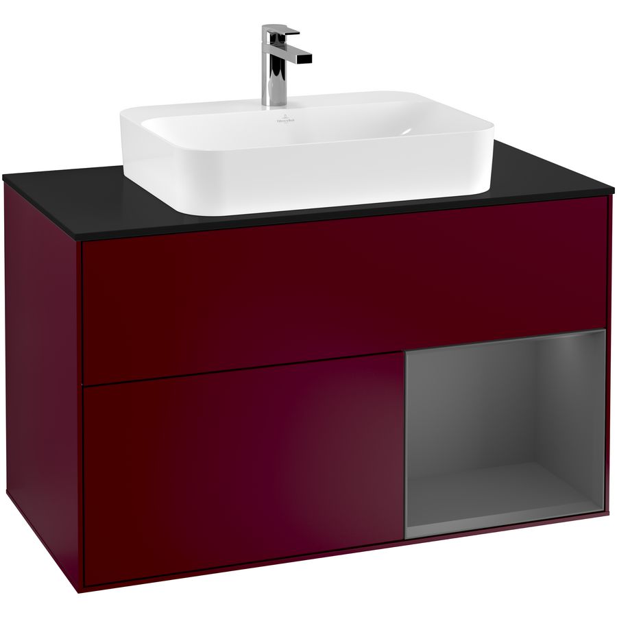 Wastafelonderkast Finion 1000x603x501mm Peony Matt Lacquer F372GKHB