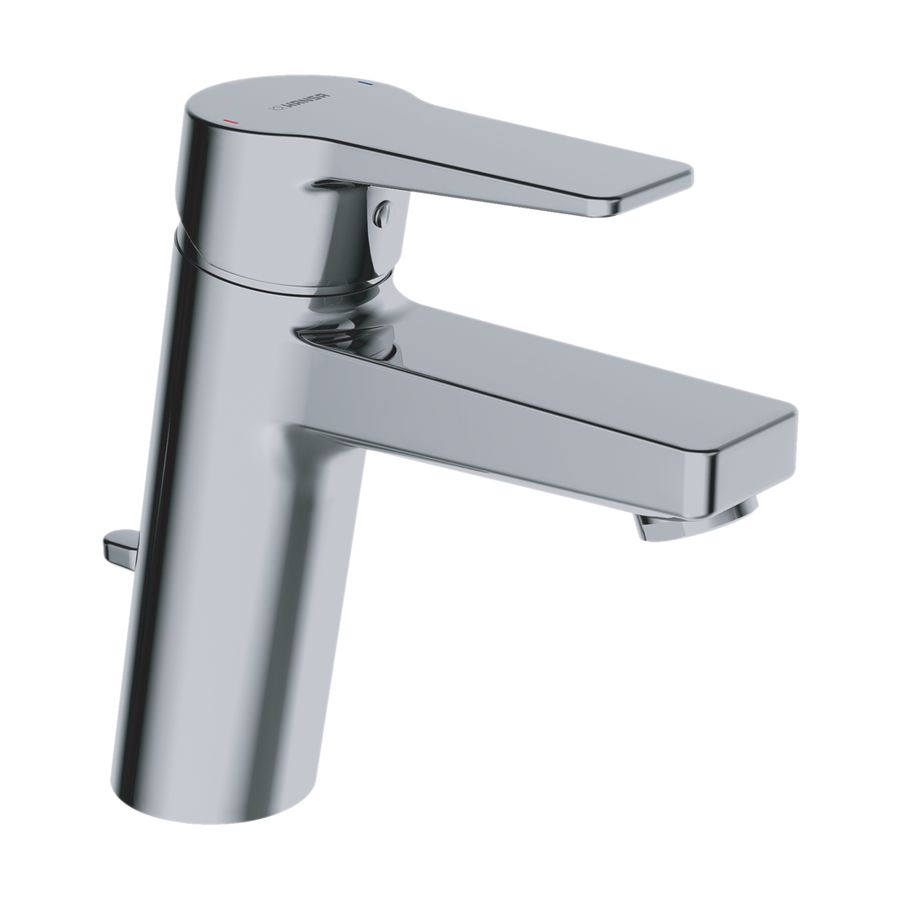 Twist XL 1gats wastafelmengkraan chroom m.waste m.flex.aansl