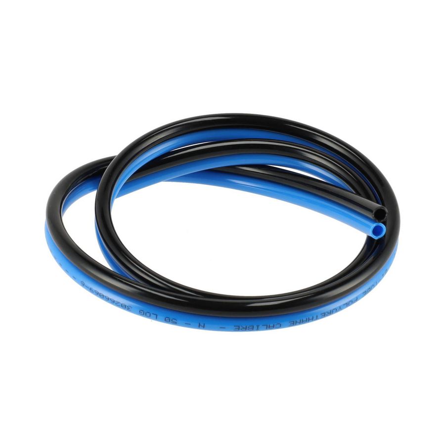 Slang duo Ø8mm blauw/zwart