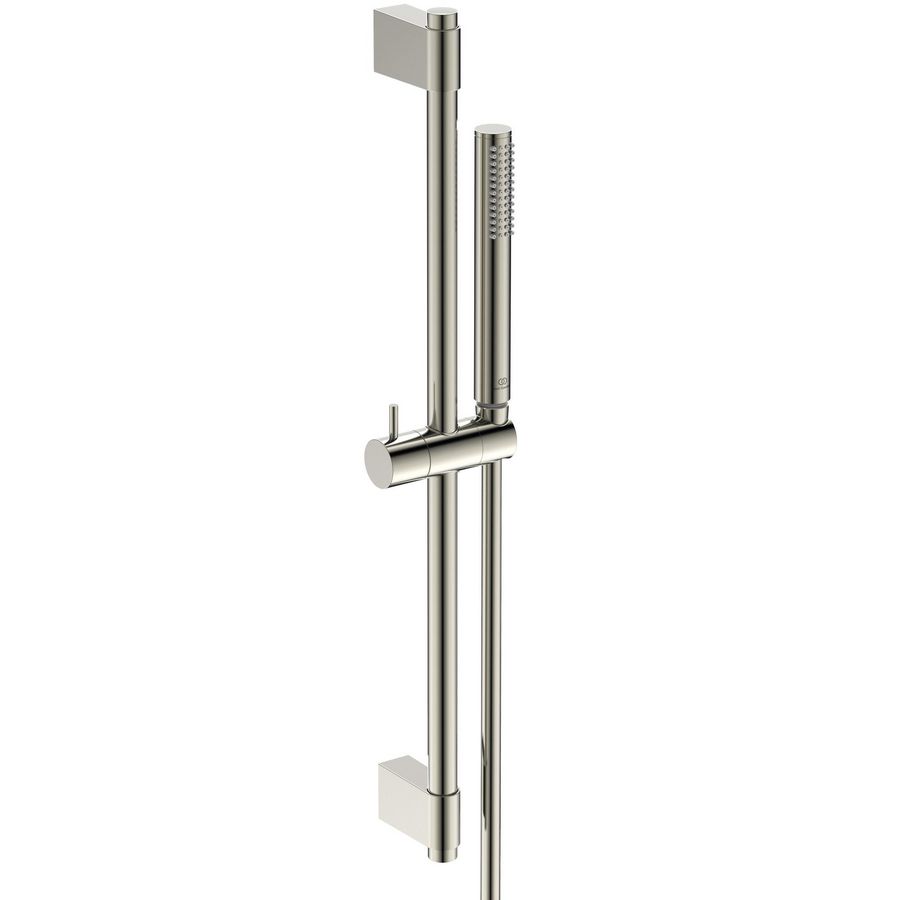 glijstangcomb 60cm 1 straalsoort staafhanddouche silver storm (rvs look) A7