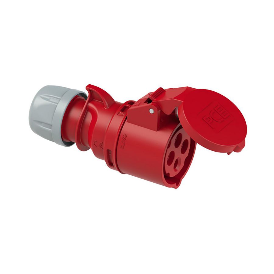 Constrastekker CEE 32A 4p 400V 6h rood IP44 Shark VVE=10