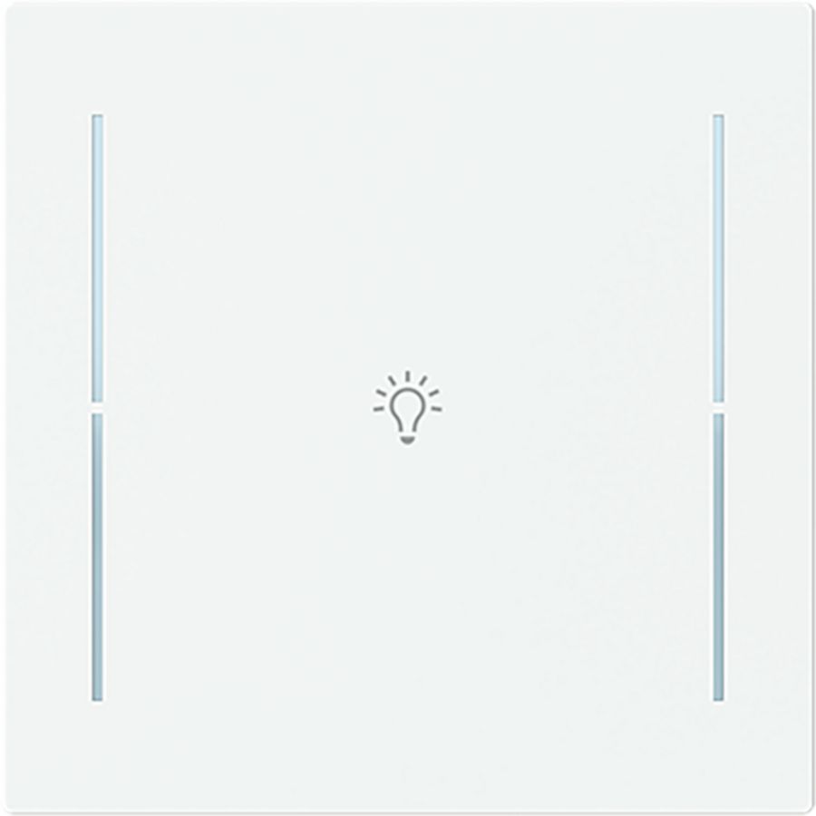 Centraalplaat afdekking 1v knop lichtsymbool Art-matwit (LFB/A.1.70.11-44M)