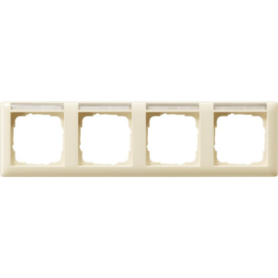 Afdekraam 4-v horiz. TK Gira Standard 55 creme wit