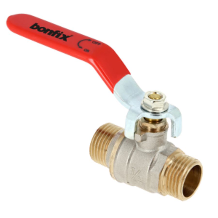 Kogelkraan 3/4" bu.dr.x3/4" bu.dr.+rode hendel VVE=30
