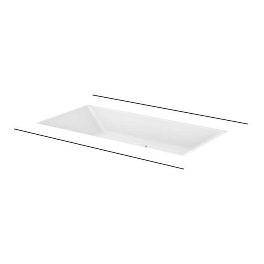 BetteLoft onderbouw-wastafel 740x386mm Quartz