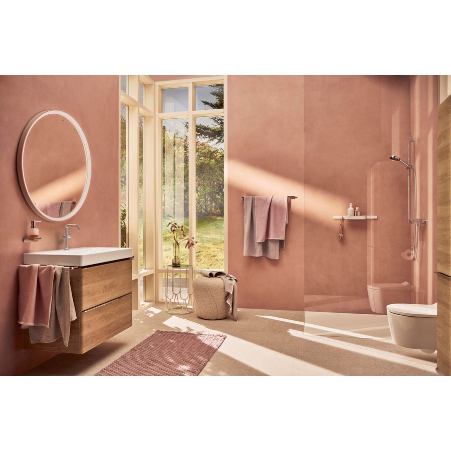 Tecturis S 1-hendel wastafelmengkraan 210 Fine draaib. uitloop CoolStart chroom incl. push-open plug