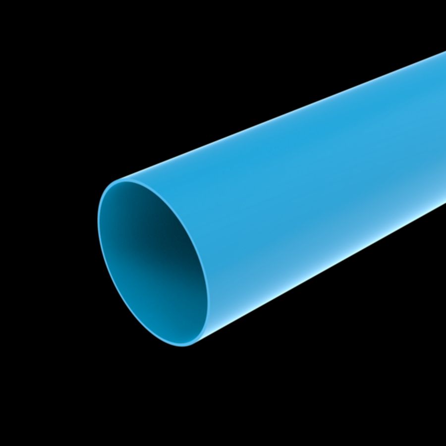 Lengte a 4mtr. kanaal Ø80mm PVC luchtverdeelsysteem VENTIZA blauw wd=1,5mm