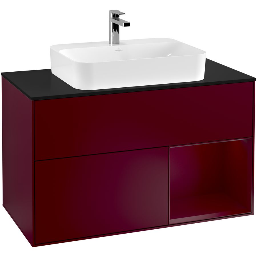 Wastafelonderkast Finion 1000x603x501mm Peony Matt Lacquer F372HBHB