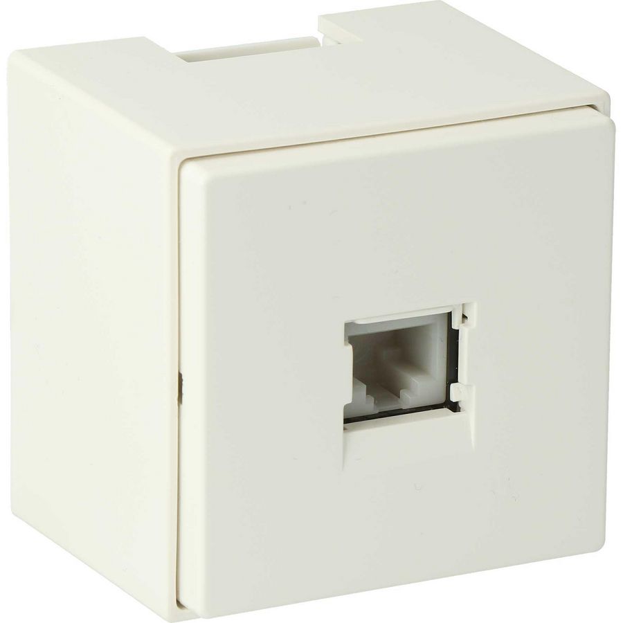 Datapunt Cat.5e DP25 1-voudig wit RAL9010 VVE=10