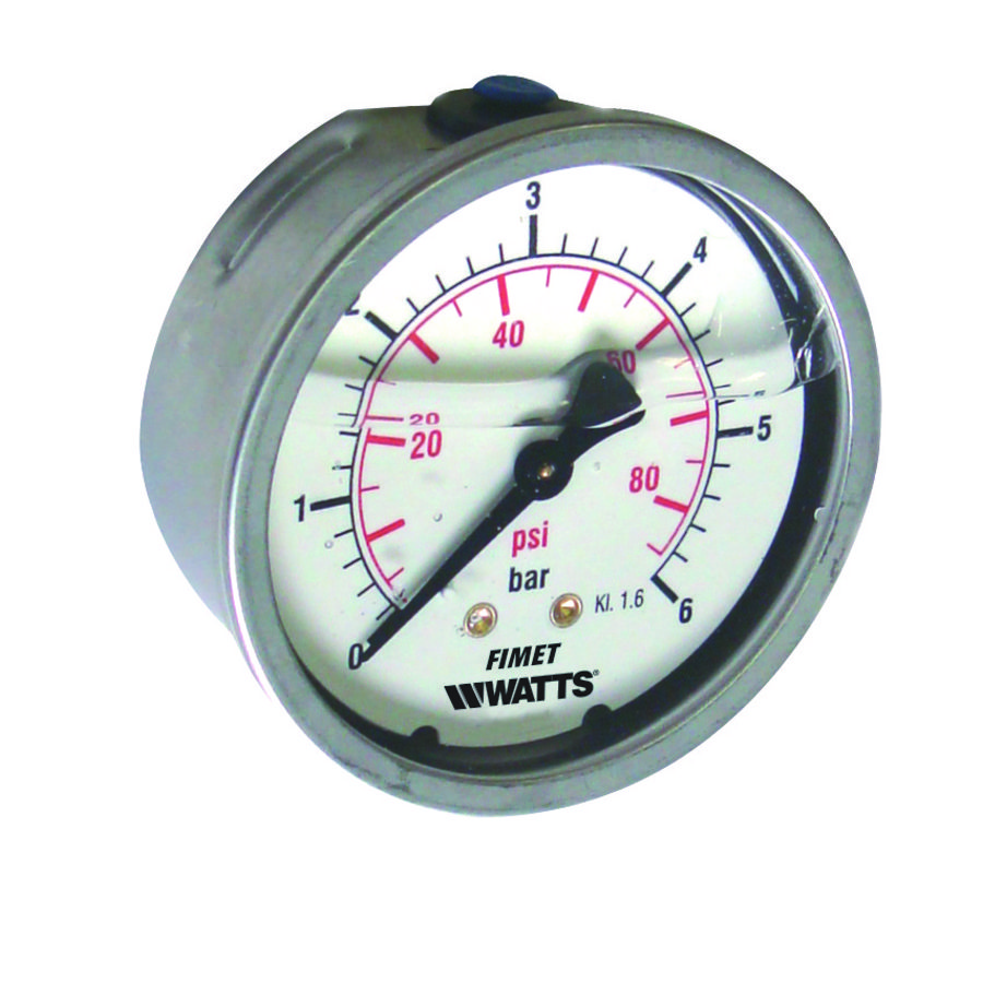 Manometer FR114 MG3A RVS Glyc. DN100 ax. 1/2 0-6bar VVE=12