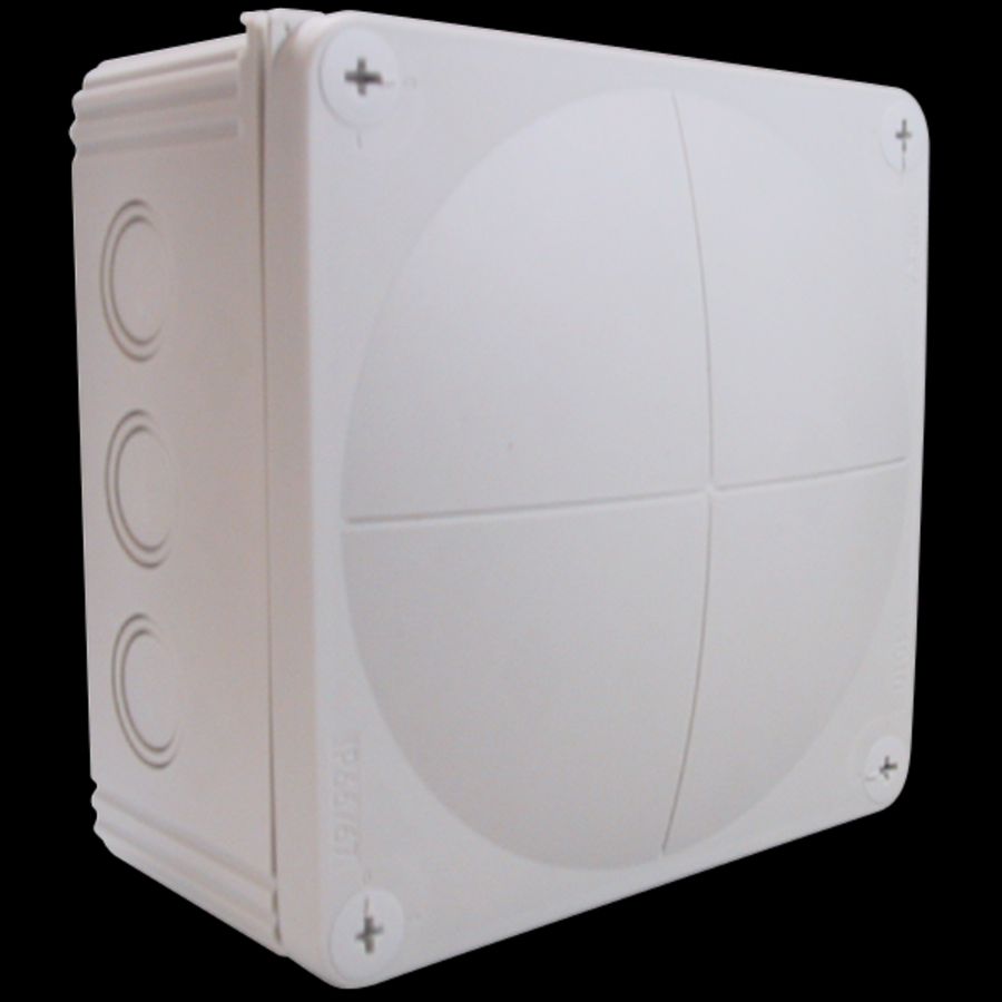 Kunststof kabeldoos 140x140mm leeg, zwart (COMBI1010BK) VVE=2