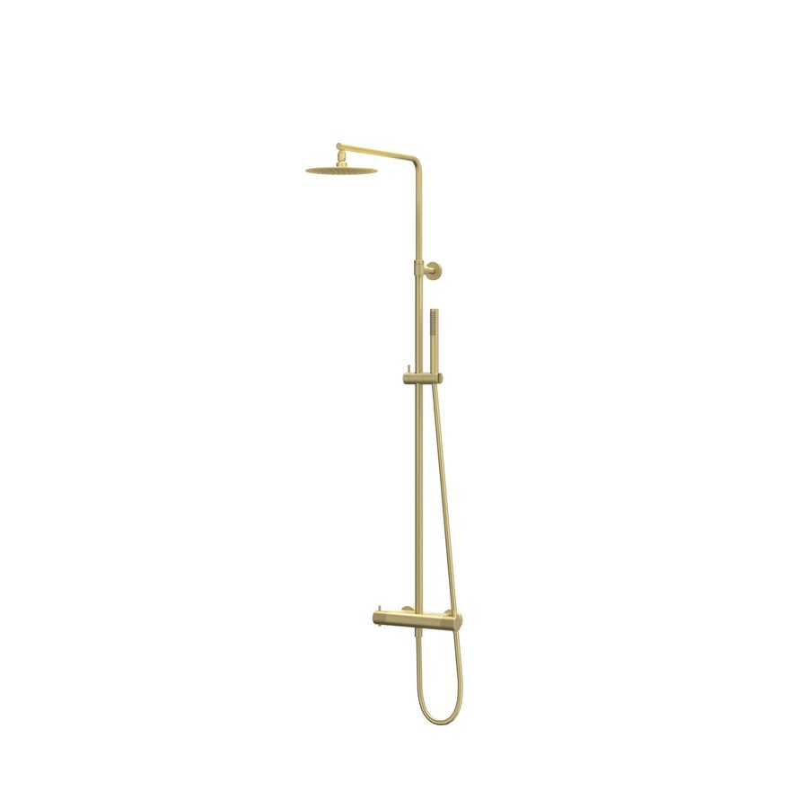 Afbouwdeel regendouche IVY combiset Nexus 1 opbouwthermostaat staafmodel gebor. mat goud CSN1MPAA