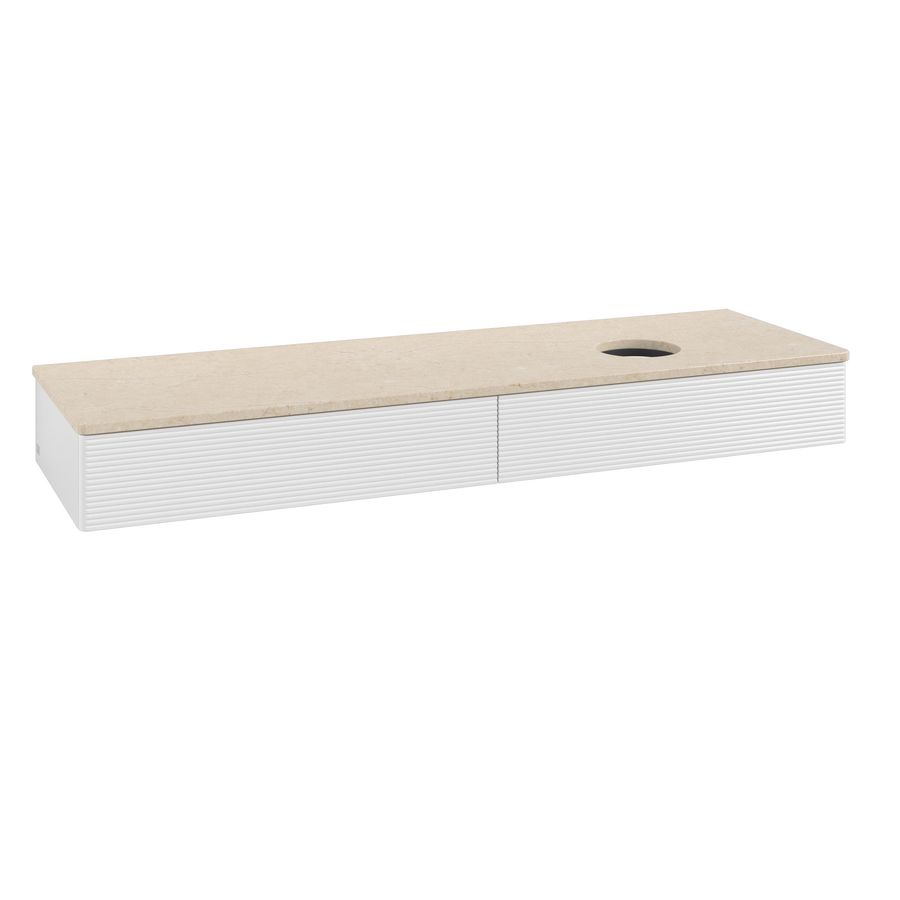 Wastafelonderkast Antao 1600x190x500mm G.White.L K16113GF