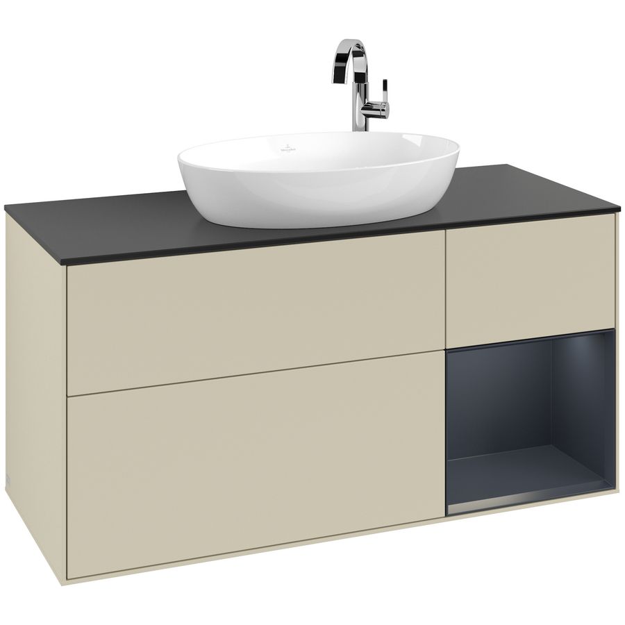 Wastafelonderkast Finion 1200x603x501mm S.Grey Matt Lacquer G952HGHJ