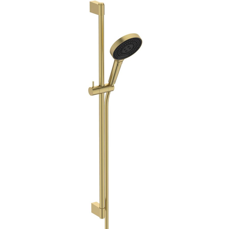 Glijstangcombinatie 900mm 1750mm brushed gold Idealrain