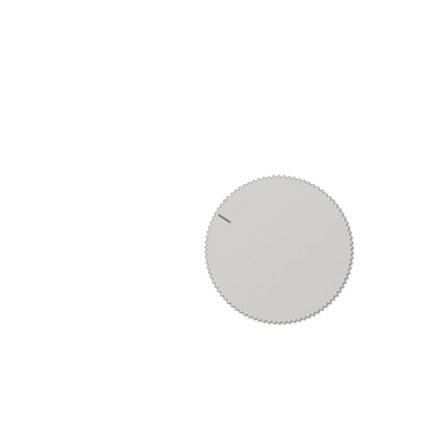 Draaiknop lichtgrijs voor therm.afdek. VVE=10