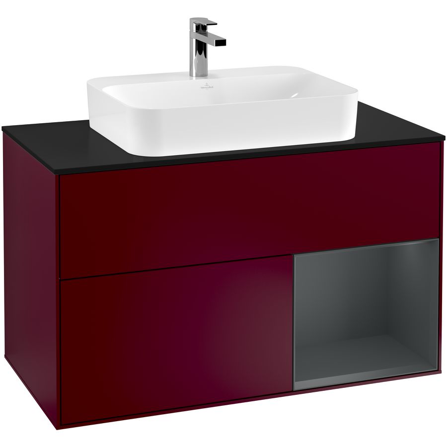 Wastafelonderkast Finion 1000x603x501mm Peony Matt Lacquer F372HGHB