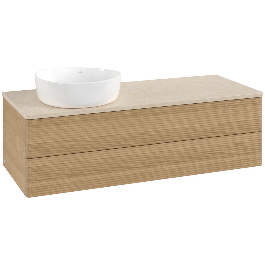 Wastafelonderkast Antao 1200x360x500mm Honey Oak L22113HN