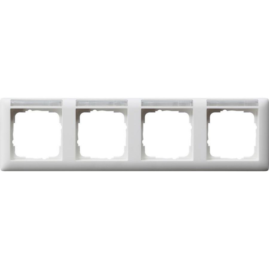 Afdekraam 4-v horiz. TK Gira Standard 55 zuiver wit m
