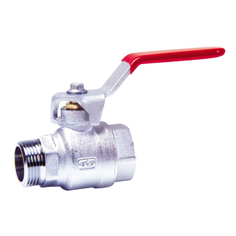 Kogelkraan VIR F343 025SH M/F 1" standaard hendel