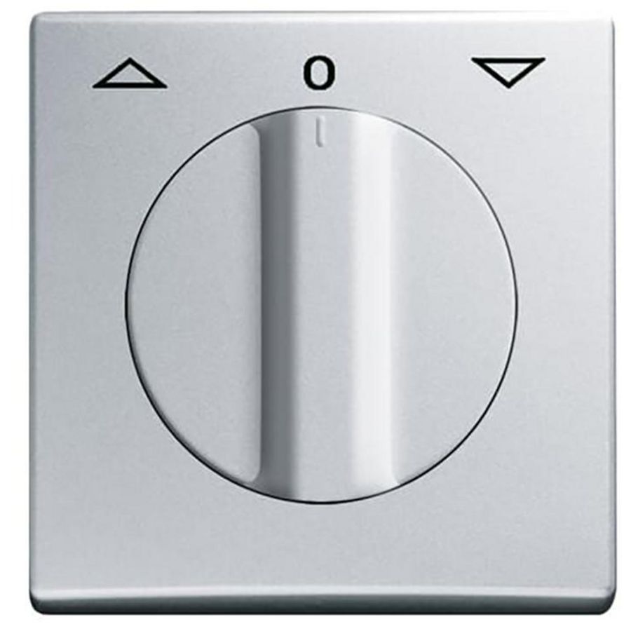 Centraalplaat v inbouw jaloeziesch draai lP44 A-w aluzilver (2142 DR-33)