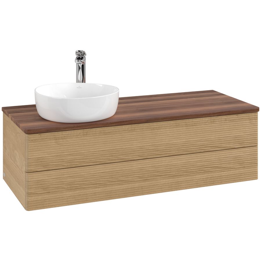 Wastafelonderkast Antao 1200x360x500mm Honey Oak L22152HN