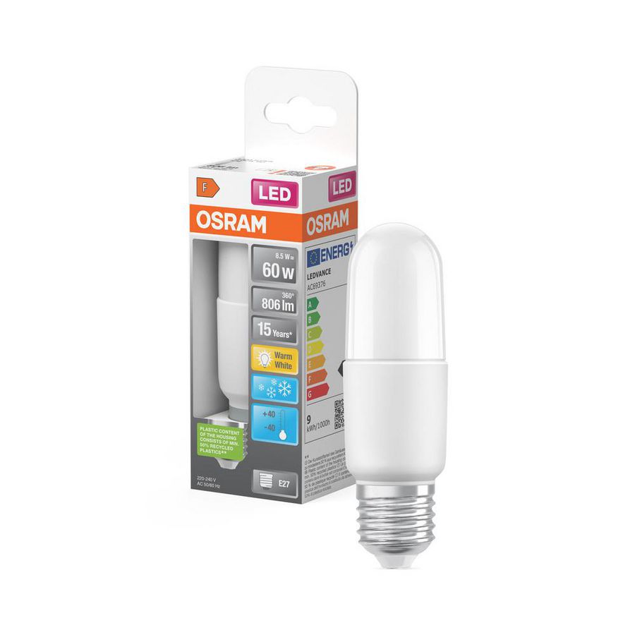 LED-lamp Star Classic Stick 60 8W 827 Fr 60 8W 2700K E27