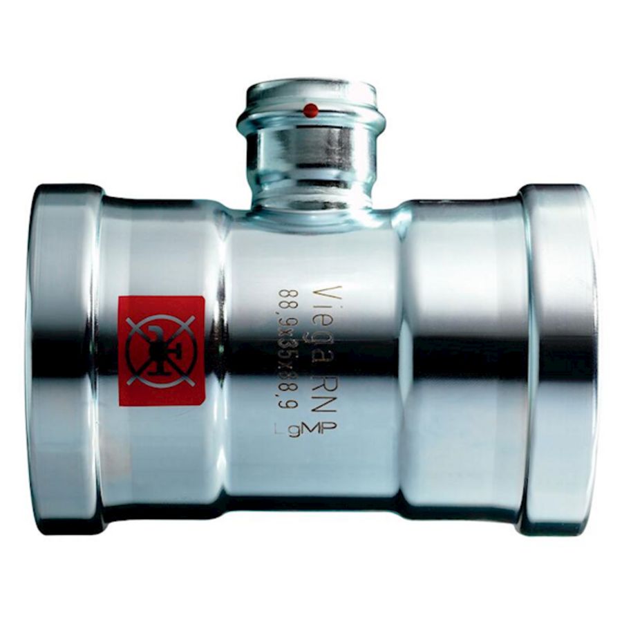 T-koppeling verlopend persaansluiting PRESTABO-XL 88,9x64x88,9mm 1118XL