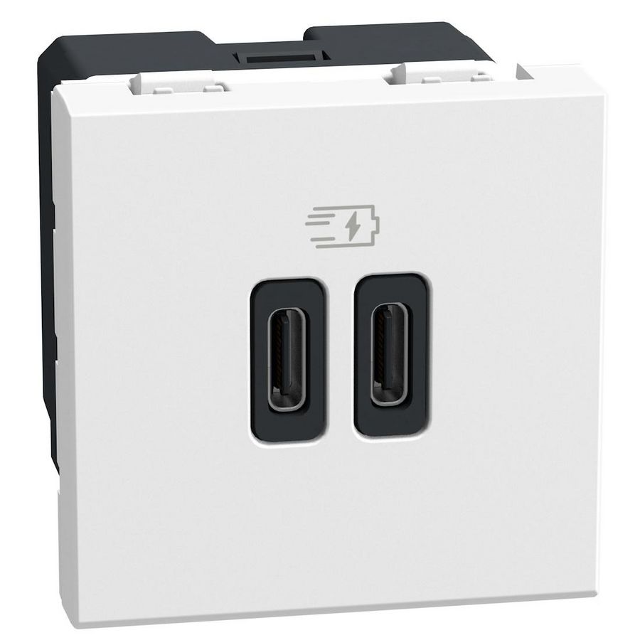 Light Now USB oplader type C+C - 15W - 2 modules - wit