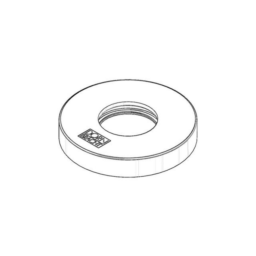 Rozet DB logo 55x9mm Platina gebors.