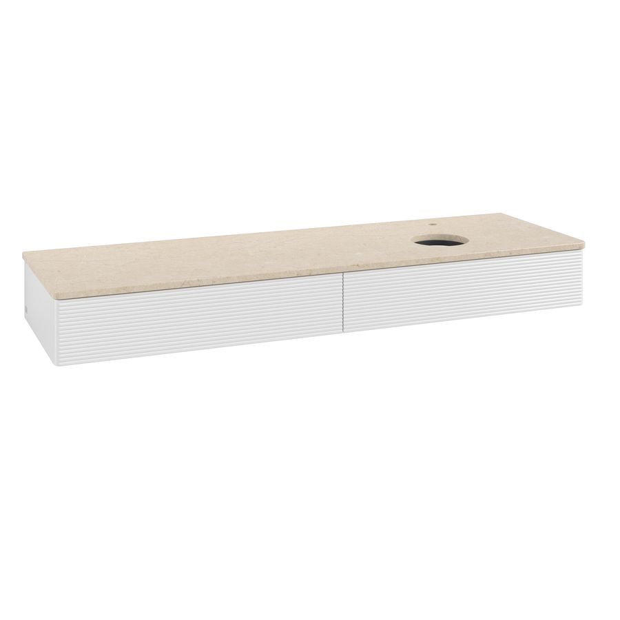 Wastafelonderkast Antao 1600x190x500mm G.White.L K16153GF