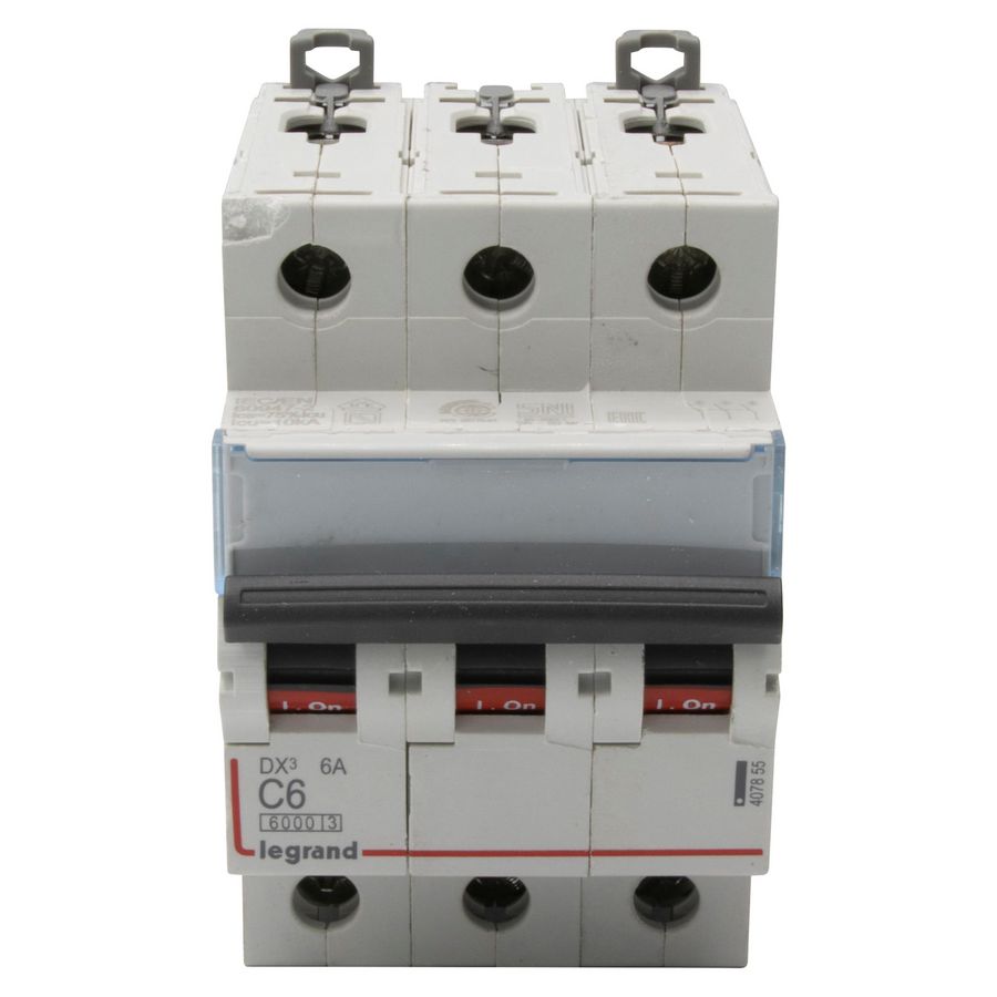 Installatieautomaat DX³ 6000A/10kA 3-polig C-karakteristiek 6A