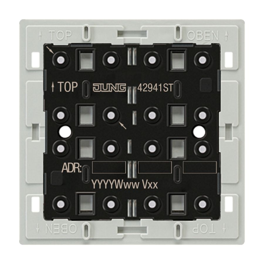 Taster-mod univoudig sec. 4-voudig temp.sens KNX