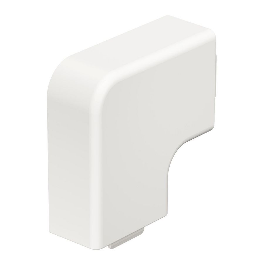 Deksel platte hoek 15x30mm polyvinylchlorid puur wit VVE=4